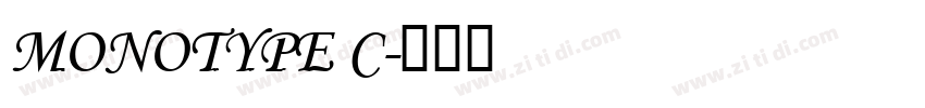 Monotype C字体转换